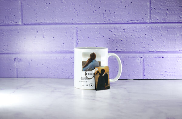 Taza Spotify + Llavero